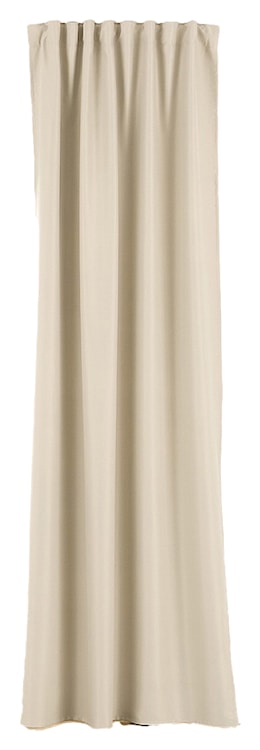 Zasłona na taśmie marszczącej Basic 280x140 cm szary beż 