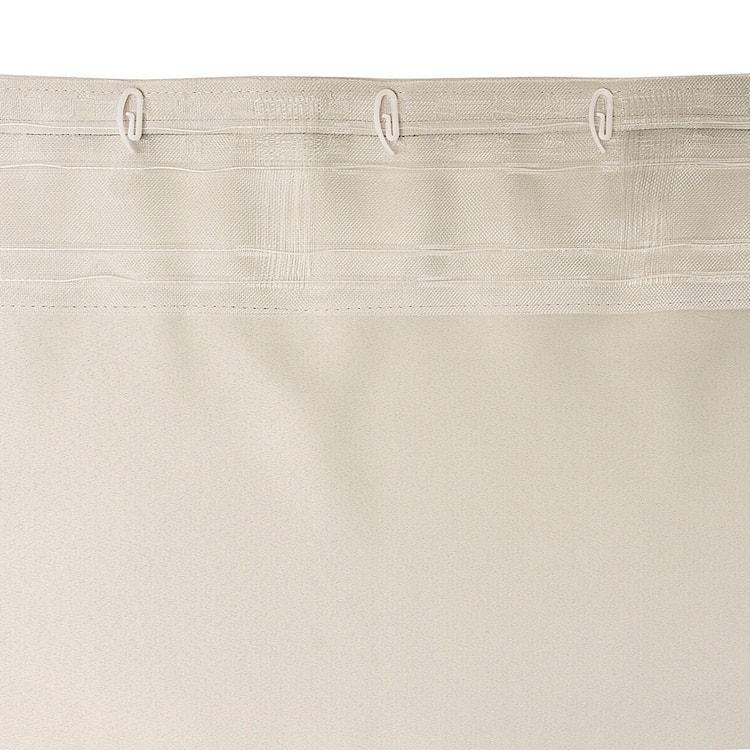 Zasłona na taśmie marszczącej Basic 280x140 cm szary beż  - zdjęcie 6