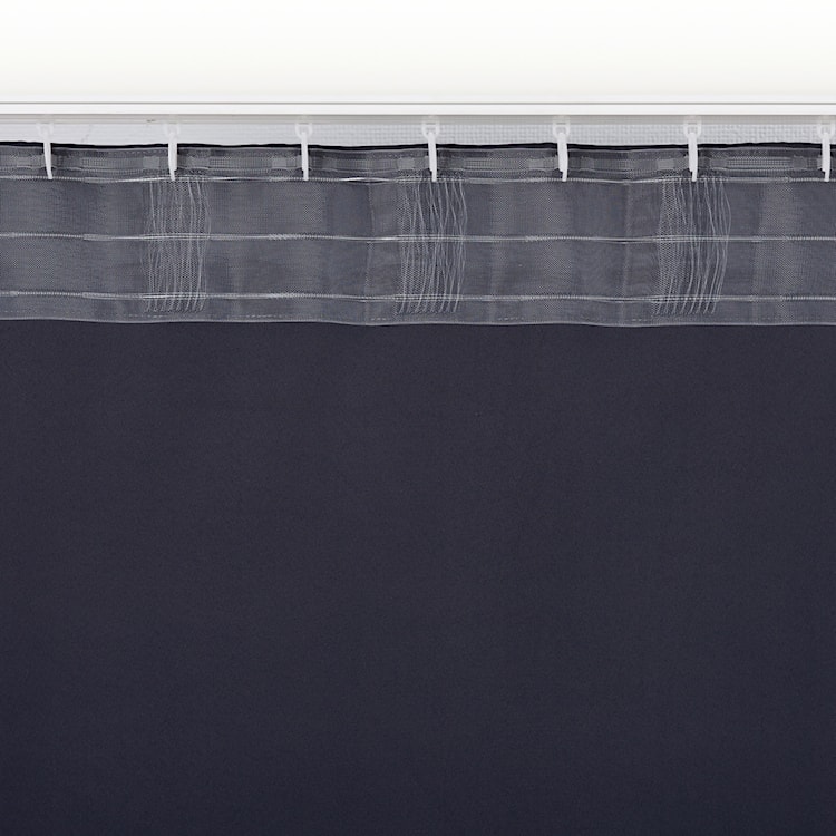 Zasłona zaciemniająca na taśmie marszczącej Ereless 280x140 cm ciemnoszara  - zdjęcie 8