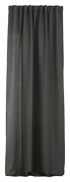 Zasłona na taśmie marszczącej Basic 280x140 cm bazaltowa 