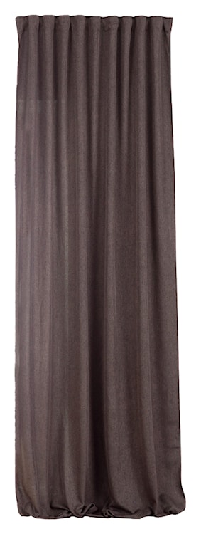 Zasłona na taśmie marszczącej Basic 300x140 cm szarobrązowa