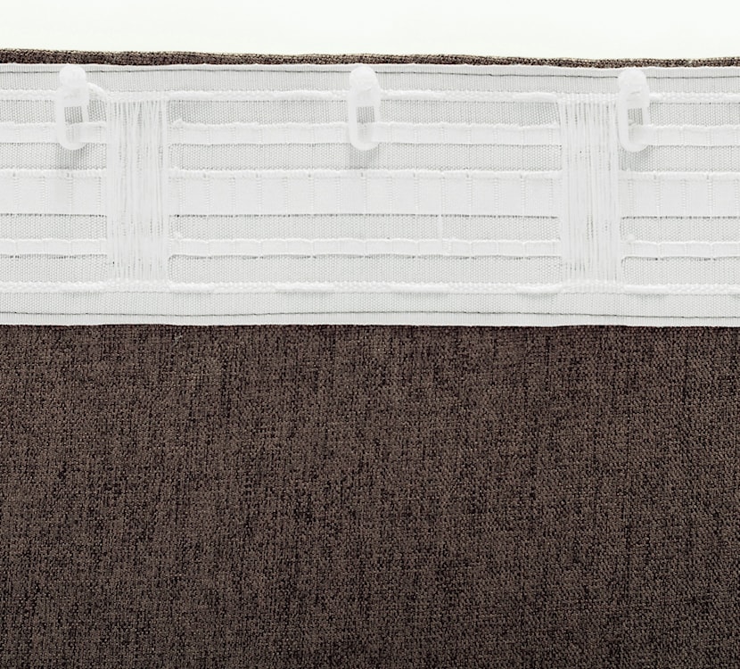 Zasłona na taśmie marszczącej Basic 300x140 cm szarobrązowa  - zdjęcie 5