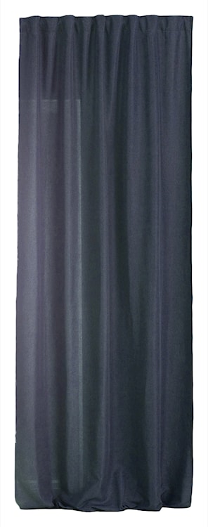 Zasłona na taśmie marszczącej Basic 300x140 cm ciemnoniebieska