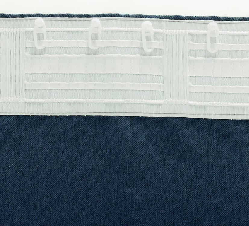 Zasłona na taśmie marszczącej Basic 300x140 cm ciemnoniebieska  - zdjęcie 5