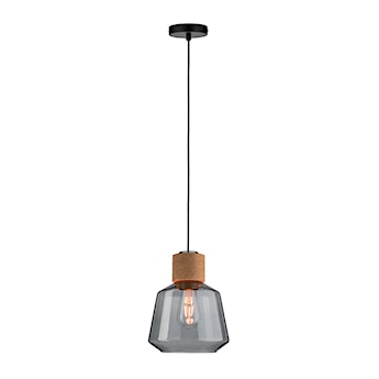 Lampa sufitowa nowoczesna Nibbler z dymionym kloszem średnica 20,8 cm