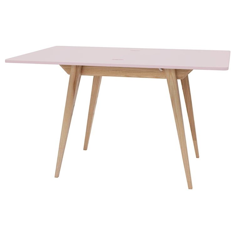 Stół rozkładany Envelope 65-130x90 cm jasnoróżowy  - zdjęcie 2
