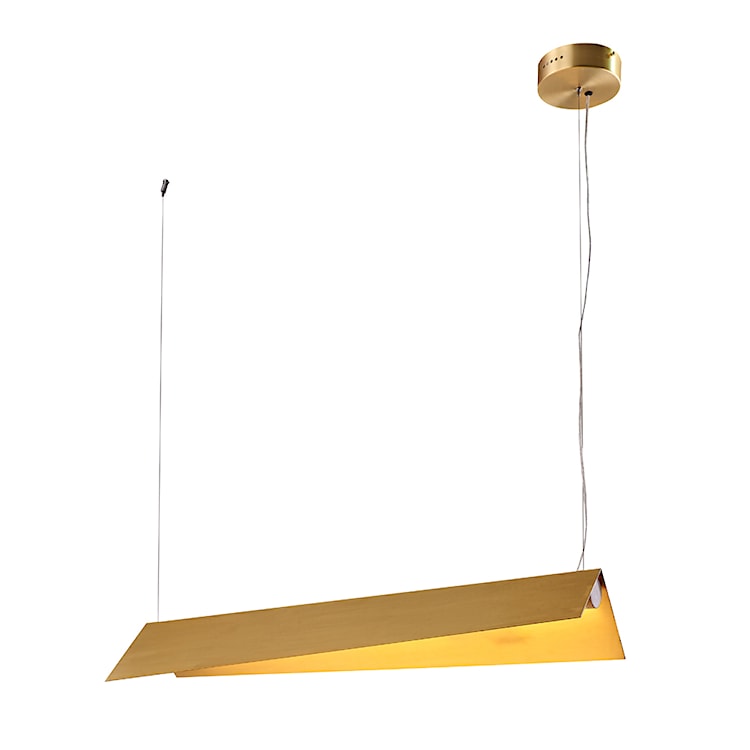 Lampa wisząca Bharani w kształcie daszka 105 cm złota