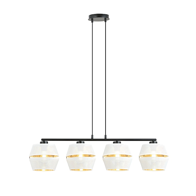 Lampa wisząca Shinds x4 biało-złota 