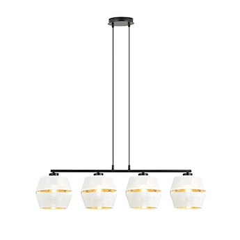 Lampa wisząca Shinds x4 biało-złota