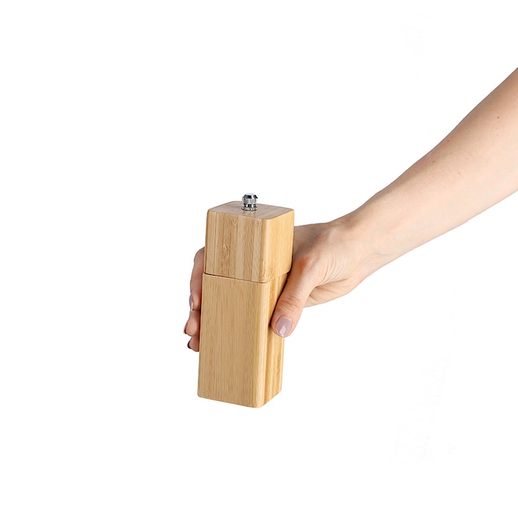 Młynek do soli/pieprzu Vouarm 15 cm bambus  - zdjęcie 4