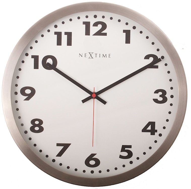 Zegar ścienny Arabic 25 cm biało-brązowy 