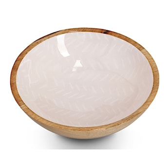 Miska Cherrey 20x6 cm drewno mango beżowa
