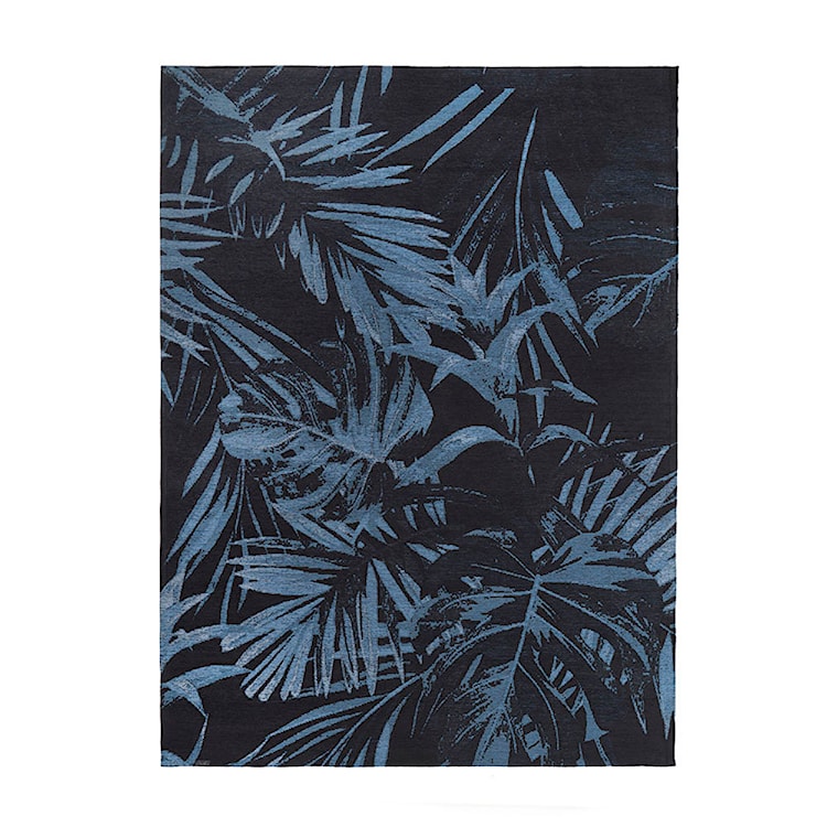 Dywan łatwoczyszczący Dschubba niebieski liście 160x230 cm