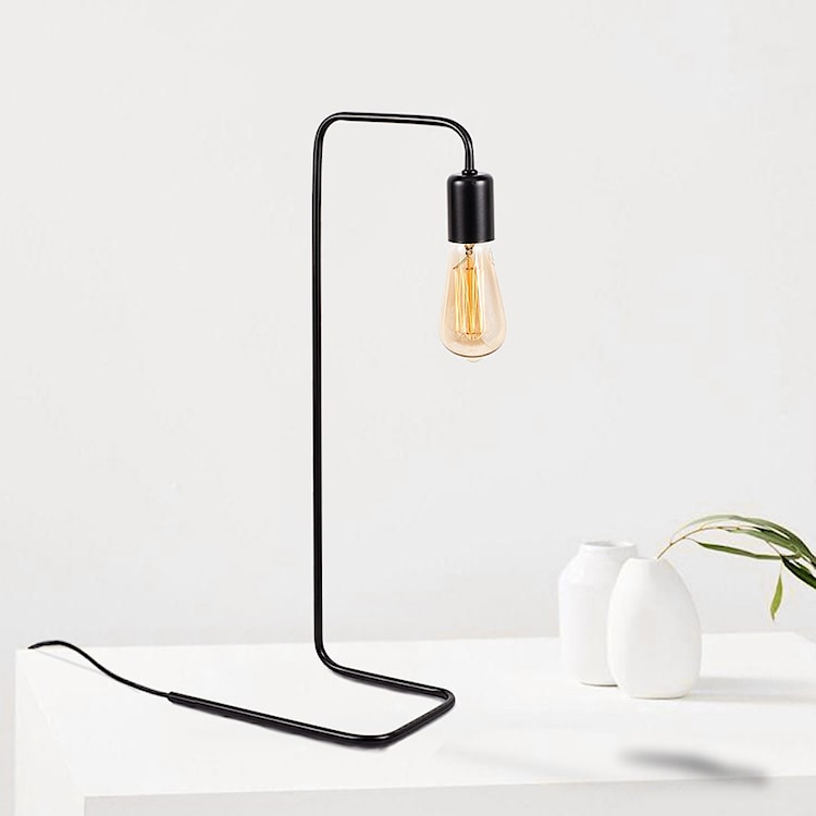 Lampa stołowa Nondity minimalistyczna 55 cm czarna  - zdjęcie 6