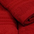 Zestaw trzech ręczników Bainrow czerwony  - zdjęcie 4