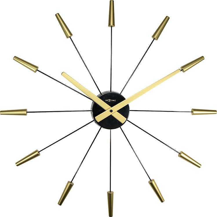 Zegar ścienny Plug Inn 58 cm złoto-czarny 
