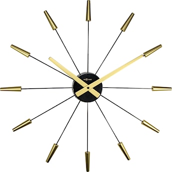 Zegar ścienny Plug Inn 58 cm złoto-czarny