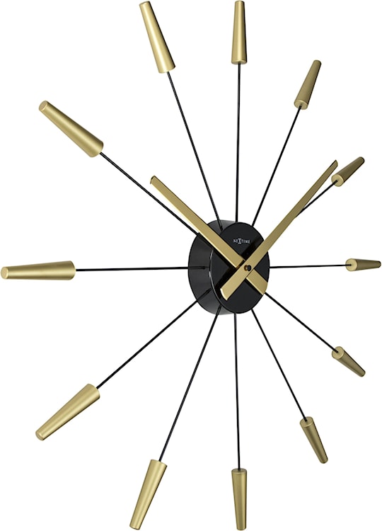 Zegar ścienny Plug Inn 58 cm złoto-czarny  - zdjęcie 5
