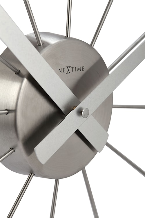 Zegar ścienny Plug Inn 58 cm srebrny  - zdjęcie 8