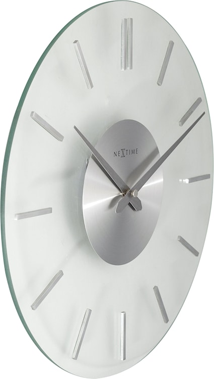 Zegar ścienny Stripe 26 cm srebrny  - zdjęcie 4