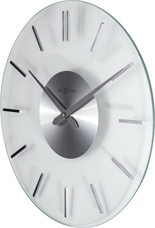 Zegar ścienny Stripe 31 cm srebrny 