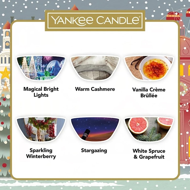 Zestaw prezentowy Yankee Candle Passport To The Holidays kominek i 12 wosków  - zdjęcie 6