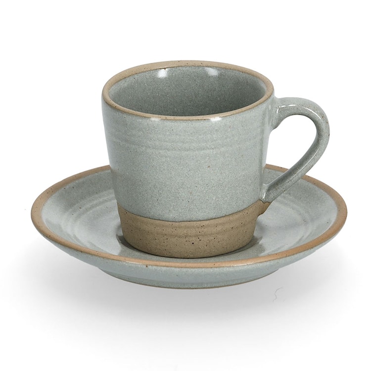 Zestaw 4 filiżanek do espresso Undablo szare  - zdjęcie 2