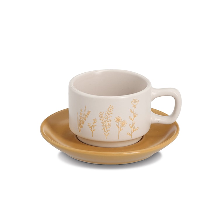 Zestaw 4 filiżanek do espresso Daugha wielokolorowe  - zdjęcie 3