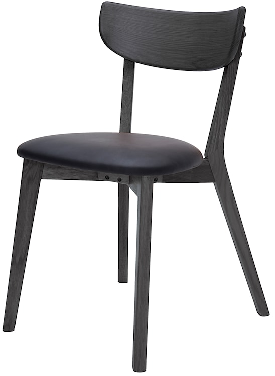 Krzesło drewniane Pedrose czarny dąb/czarny