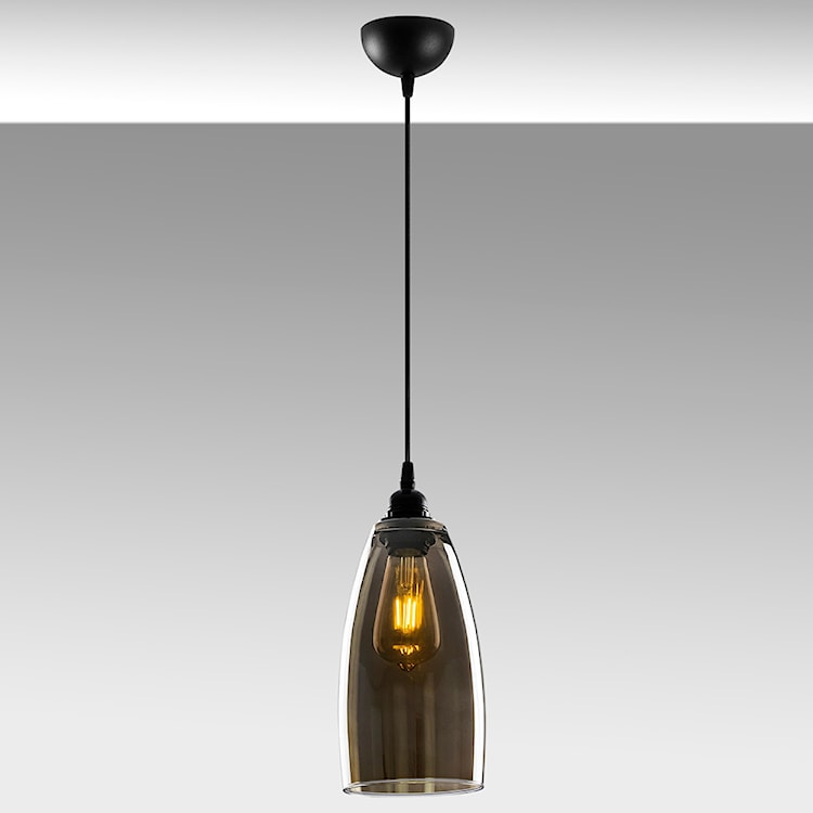 Lampa sufitowa Communis średnica 13 cm ciemne szkło  - zdjęcie 10