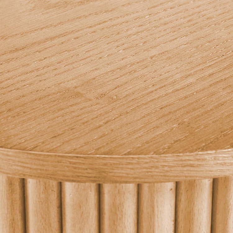 Stolik kawowy Rastinver średnica 80 cm naturalny  - zdjęcie 9