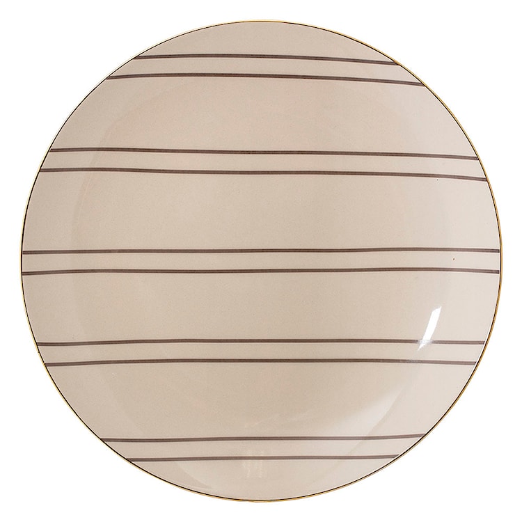 Talerz Bloomingville Folki z kamionki średnica 25 cm 