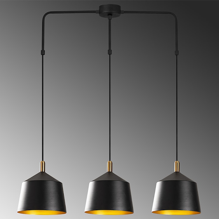 Lampa sufitowa Ardulace x3 89 cm czarna  - zdjęcie 4