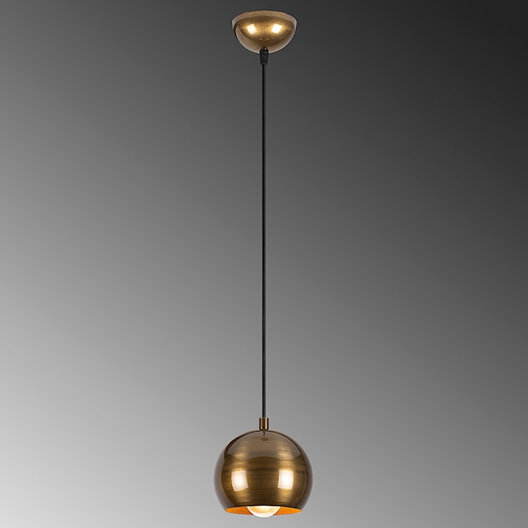 Lampa wisząca Biben w kształcie kuli średnica 15 cm złota  - zdjęcie 13