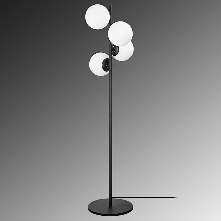 Lampa podłogowa Spinoza 130 cm czarno-biała  - zdjęcie 4