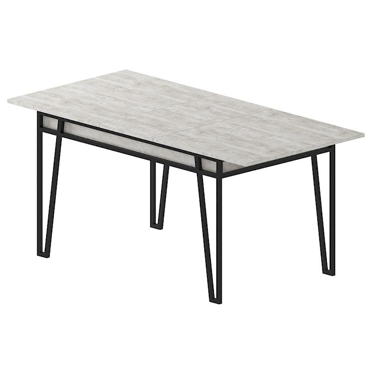 Stół rozkładany Privels 132-170x80 cm bielony  - zdjęcie 2