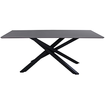 Stół do jadalni Tanize 90 x 180 cm czarny / szary