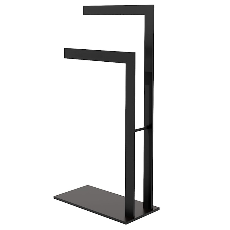 Wieszak na ręczniki Excelee stojący czarny 60x20x80 cm  - zdjęcie 2