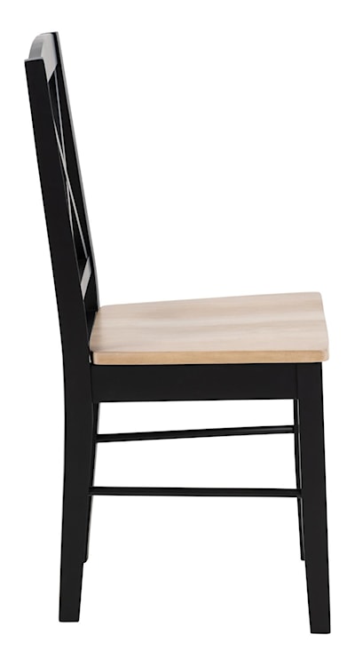 Krzesło drewniane Covenal czarne  - zdjęcie 6