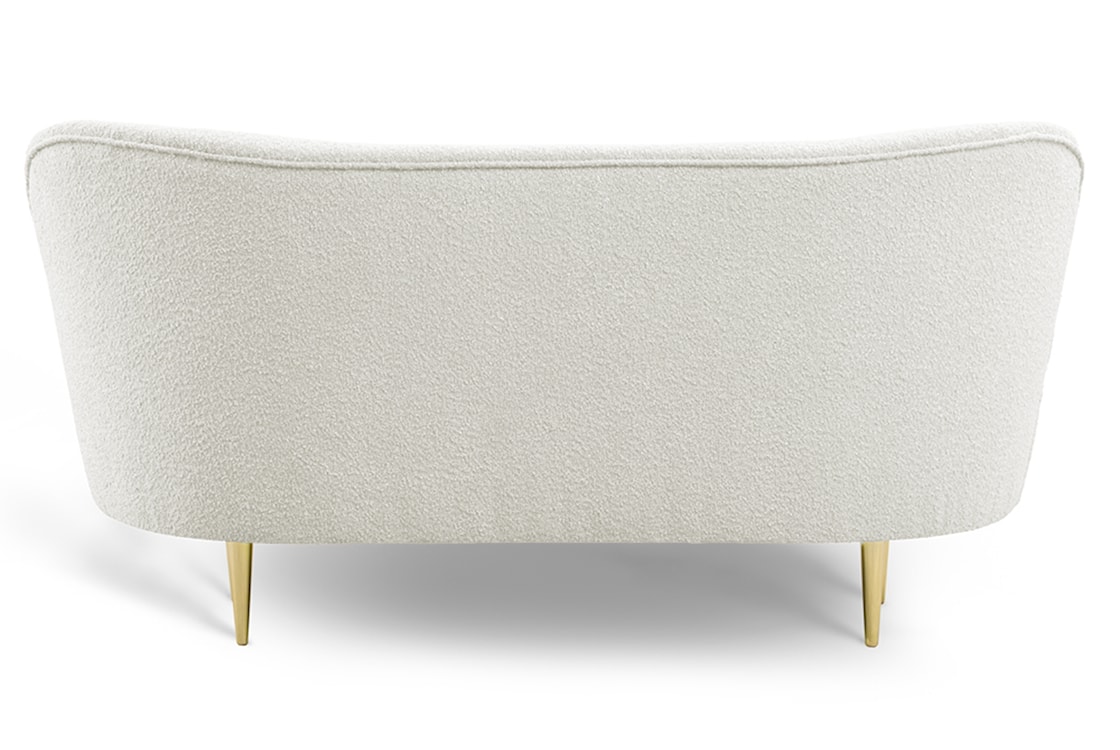 Sofa trzyosobowa Alago kremowa boucle na złotych nogach  - zdjęcie 3
