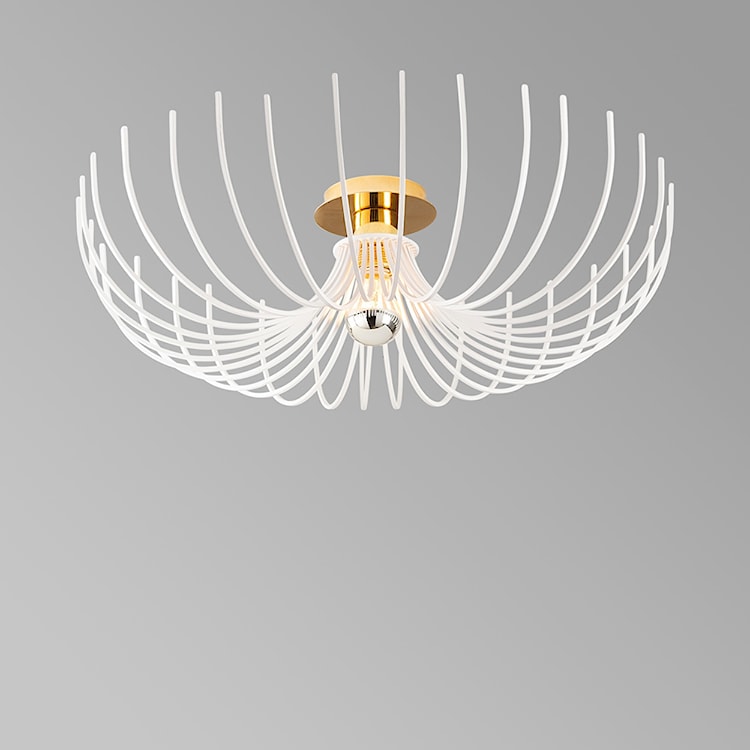 Lampa wisząca Skyriblent 56 cm biała  - zdjęcie 2