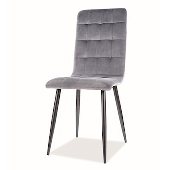 Krzesło tapicerowane Molveno szary velvet