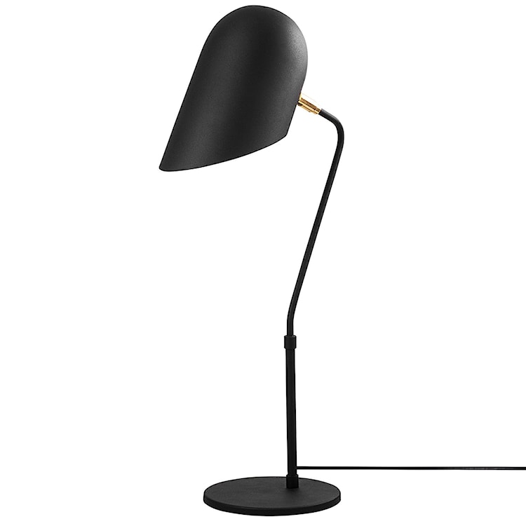 Lampka na biurko Azariah średnica 12 cm czarna  - zdjęcie 4