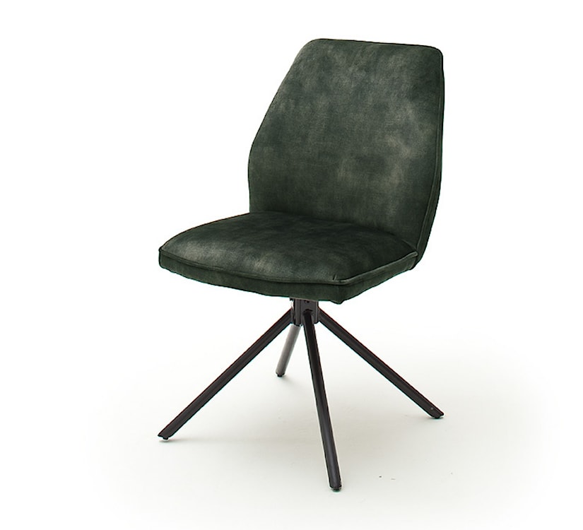 Krzesło tapicerowane Toryders obrotowe oliwkowy welur 