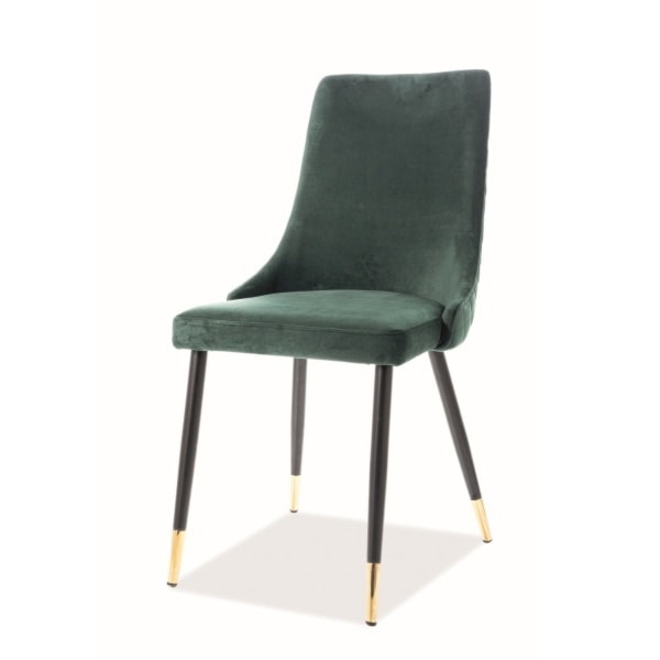 Krzesło tapicerowane Tallin zielony welur