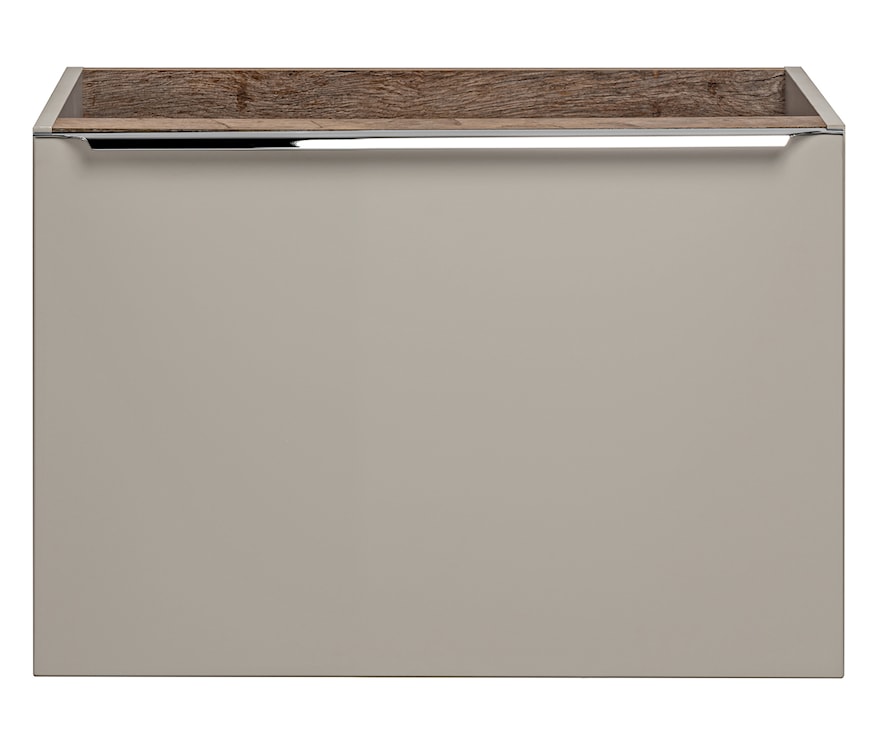 Szafka pod umywalkę Olimmi 80 cm szara/dąb santa   - zdjęcie 5