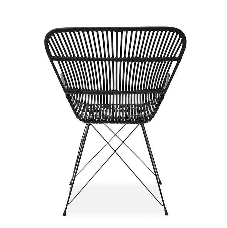 Krzesło Balido z czarnego rattanu  - zdjęcie 3