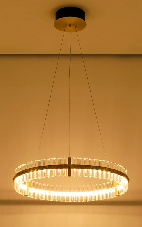 Lampa wisząca Mackerel LED średnica 70 cm złota  - zdjęcie 6