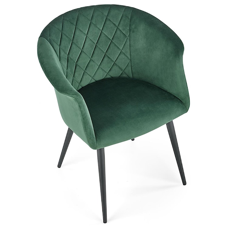 Krzesło tapicerowane Foggles zielone  - zdjęcie 2