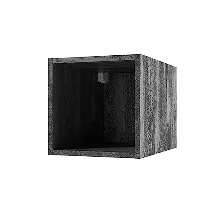 Półka ścienna Sundfina 30x30x44 cm beton czarny